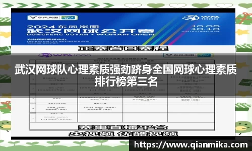 武汉网球队心理素质强劲跻身全国网球心理素质排行榜第三名