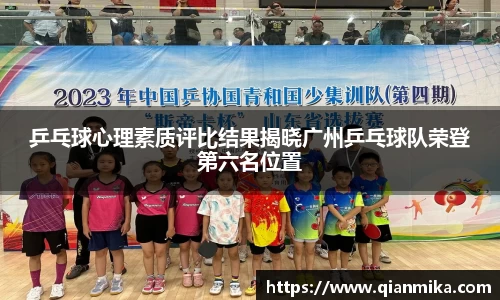 乒乓球心理素质评比结果揭晓广州乒乓球队荣登第六名位置